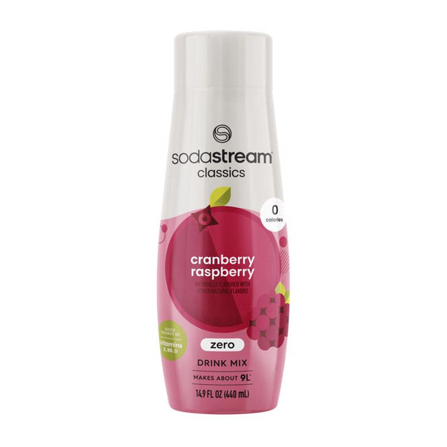 SodaStream Waters Zeros Cranberry Raspberry Soda Mix 14.8 oz 1 pk