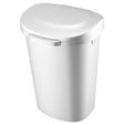 Rubbermaid 13 gal White Plastic Touch Top Wastebasket