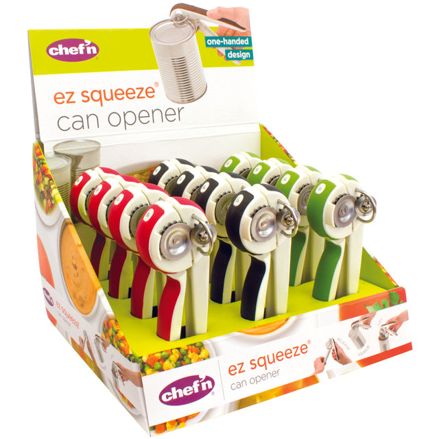 Chef'n EZSqueeze Assorted Stainless Steel Manual Can Opener