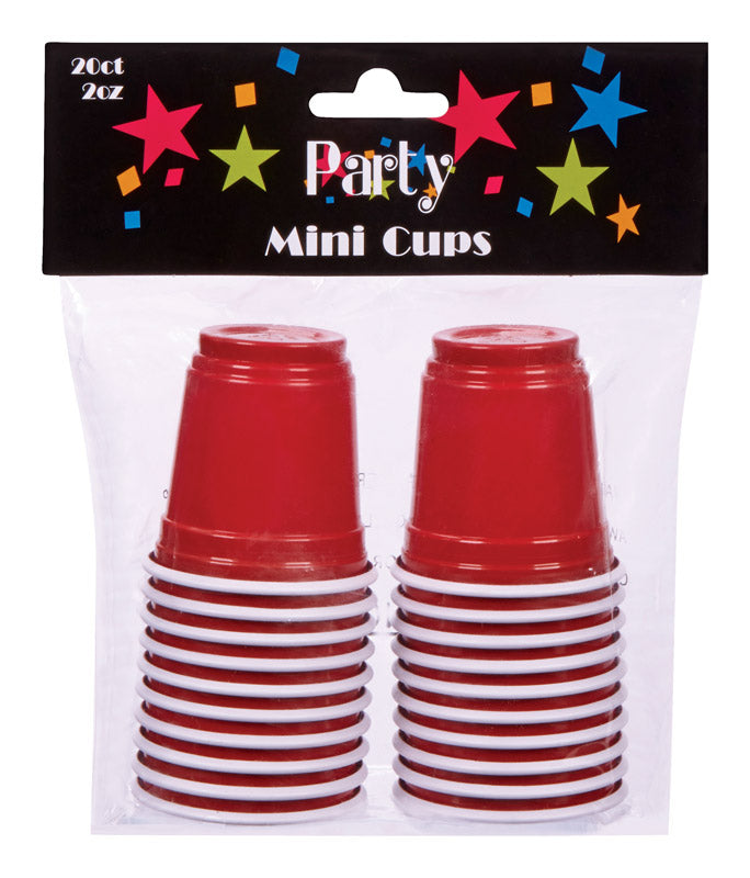 Good Old Values Red Plastic Party wear Party Cup 20 pk