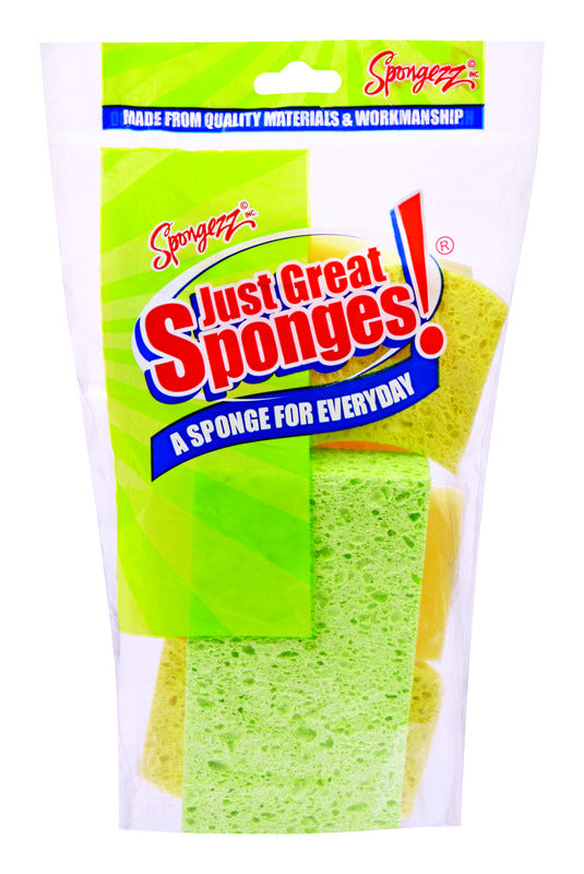 Spongezz Just Great Sponges Medium Duty Sponge For All Purpose 6 pk