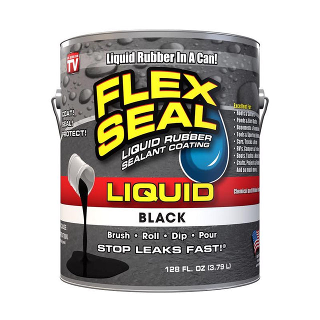 Flex Seal Family of Products Flex Seal Black Liquid Rubber Sealant Coating 1 gal