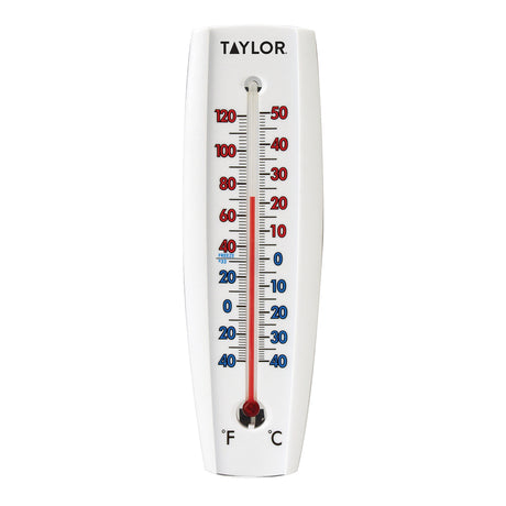 Taylor Tube Thermometer Plastic White 7.68 in.