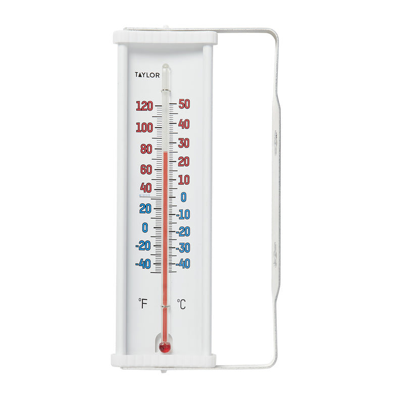 Taylor Tube Thermometer Plastic White 8.66 in.