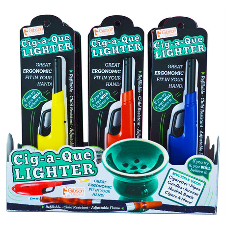 GEI Assorted Cig-a-Que Utility Lighter 18 pk