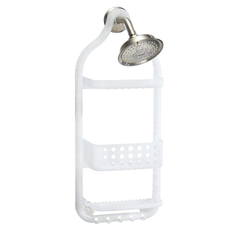 iDesign Circlz 26 in. H X 5 in. L White Shower Caddy