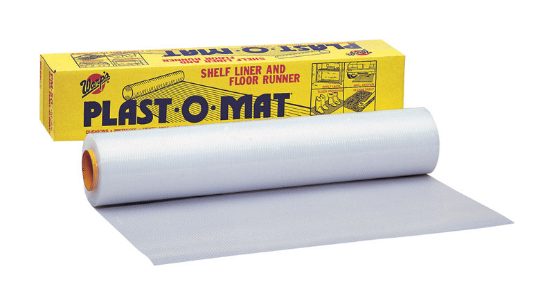 Warp's Plast-O-Mat 50 ft. L X 30 in. W Clear Shelf Liner and Floor Runner