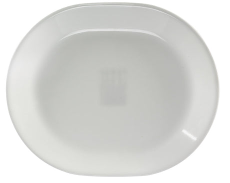 Corelle White Glass Winter Frost White Serving Platter 12-1/2 in. D 3 pk