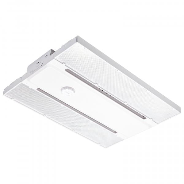 LED Linear High-Bay With Interchangeable Lens - 65W/75W/85W Wattage Selectable - 3K/4K/5K CCT Selectable