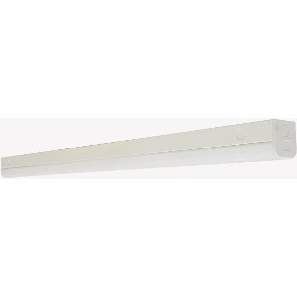 LED 4 ft. - Slim Strip Light - 38W - 5000K - White Finish - with Knockout