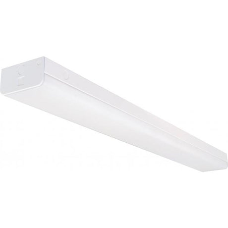 LED 4 ft. - Wide Strip Light - 38W - 4000K - White Finish - with Knockout