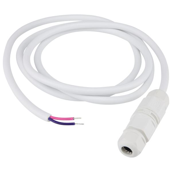 Whip Connector - 5.5 Foot - IP68 Rated - White - 0-10V Dimming