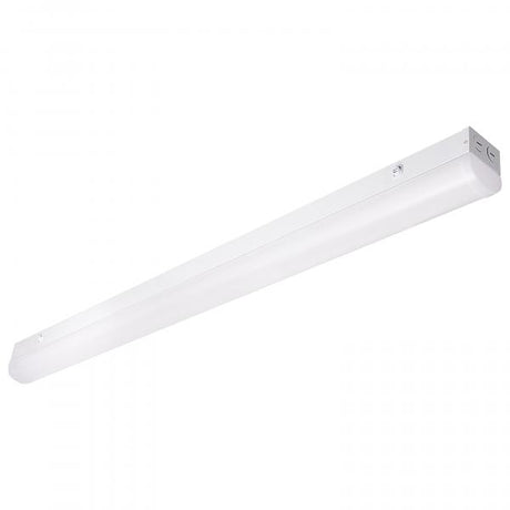 4 ft. LED - Linear Strip Light - Wattage and CCT Selectable - White Finish - Microwave Sensor