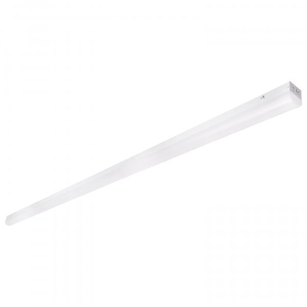 8 ft. LED - Linear Strip Light - Wattage and CCT Selectable - White Finish - Microwave Sensor