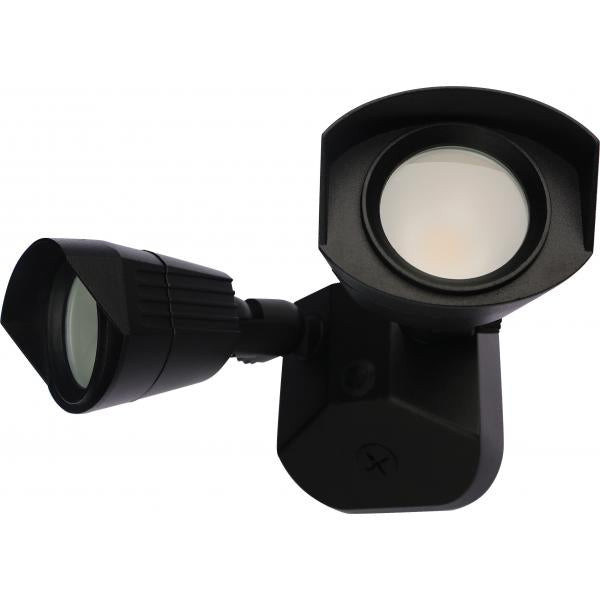 LED Security Light - Dual Head - Black Finish - 3000K