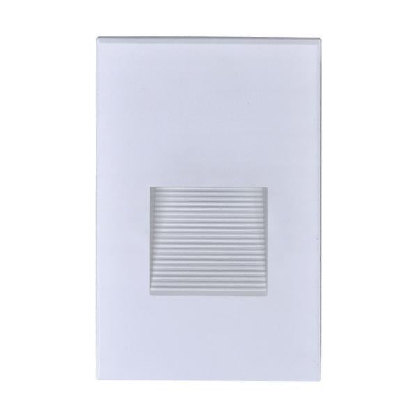 LED Vertical Step Light - 3W - White Finish - 120V