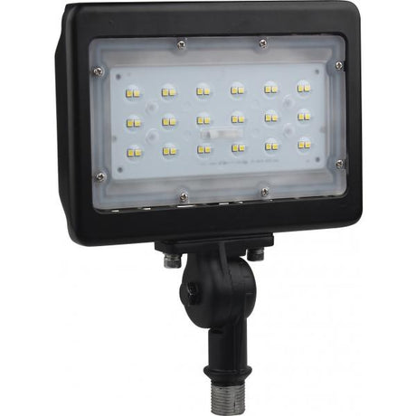 LED Medium Flood Light - 30W - 3000K - Bronze Finish - 100V-277V - Dimmable