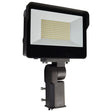 LED Tempered Glass Flood Light with Bypassable Photocell - CCT Selectable 3K/4K/5K - Wattage Adjustable 100W/125W/150W - ColorQuick and PowerQuick Technology - Bronze Finish