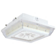 Square LED - Wide Beam Angle Canopy Light - 3K/4K/5K CCT Selectable - 20W/30W/45W Wattage Selectable - White Finish