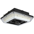 Square LED - Wide Beam Angle Canopy Light - 3K/4K/5K CCT Selectable - 60W/75W/90W Wattage Selectable - Bronze Finish