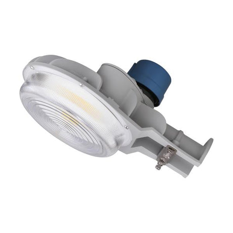 40 Watt LED Area Light with Photocell - CCT Selectable and Dimmable - Gray Finish - 120-277 Volts - Ultra Bright Lumens