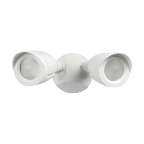 LED Security Light - Dual Head - White Finish - 3000K