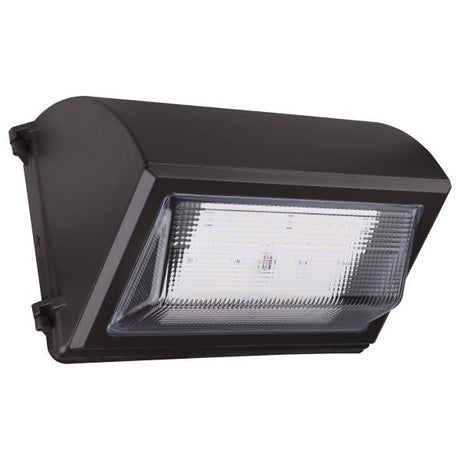 Emergency LED Cutoff Wall Pack - CCT Selectable 3K/4K/5K - Wattage Adjustable - Bypassable Photocell - 120-277 Volt