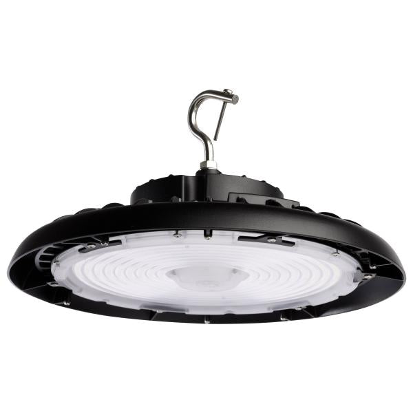 Wattage 150W/175W/200W and CCT Selectable 3K/4K/5K LED UFO High Bay - 100-277 Volt - Black Finish