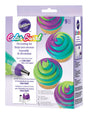 Wilton Color Swirl Purple/White Plastic Decorating Set