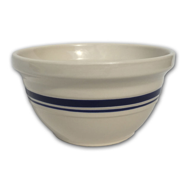 Ohio Stoneware Dominion Ceramic Mixing Bowl 12 in. Blue / White