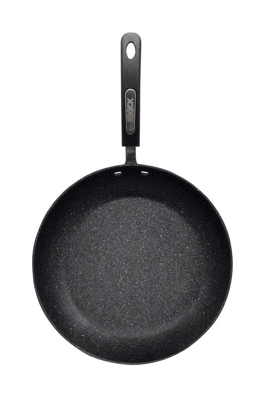 Starfrit The Rock Aluminum Fry Pan 9-1/2 in. Black