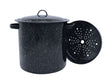 Granite Aluminum Pot 10 in. 15.5 qt Black