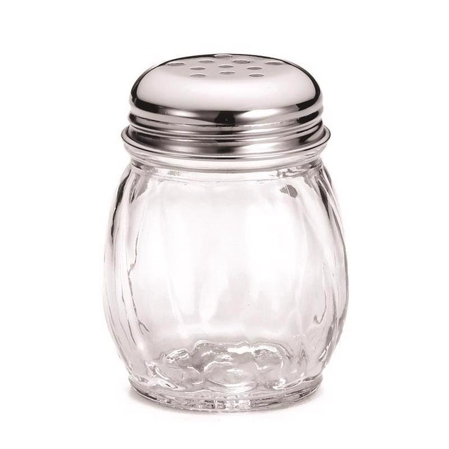 TableCraft Clear Glass/Steel Cheese/Spice Shaker 6 oz