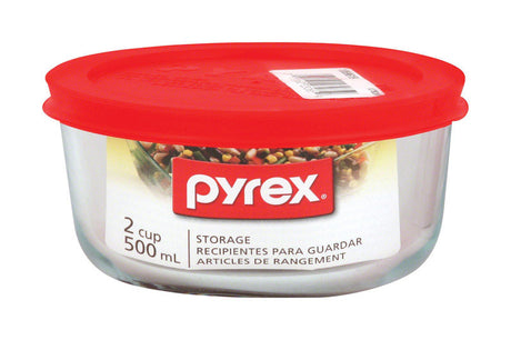 Pyrex 2 cups Clear Food Storage Container 1 pk