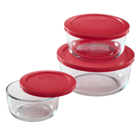 Pyrex Clear Food Storage Container Set 3 pk