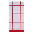 T-Fal Red Cotton Checked Parquet Kitchen Towel 1 pk