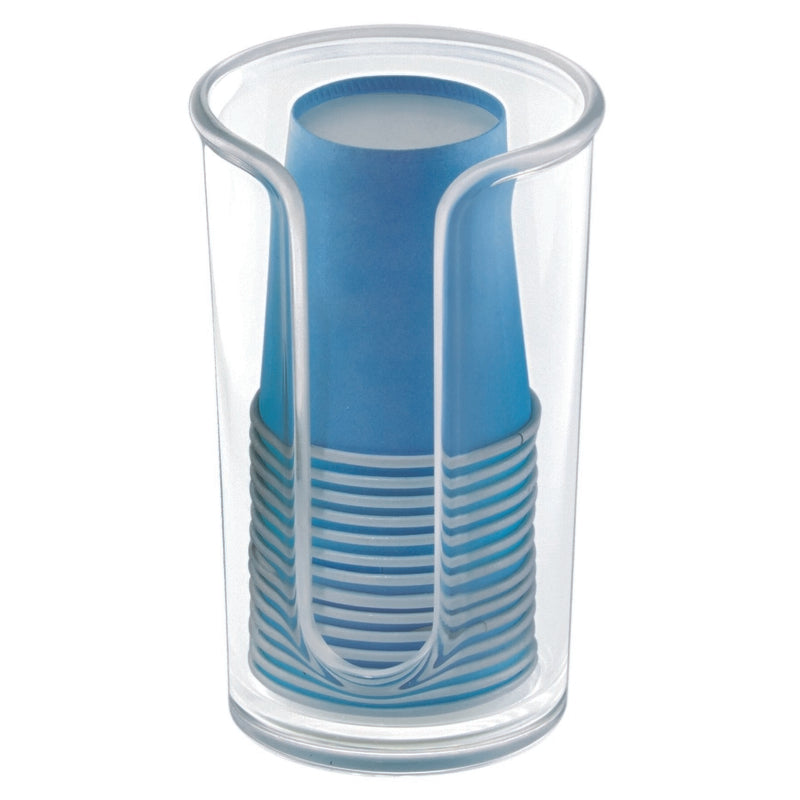 iDesign Clarity Clear Plastic Cup Dispenser