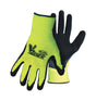 Boss V2 Flexi-Grip Men's Indoor/Outdoor Hi-Viz Work Gloves Black/Green L 1 pair