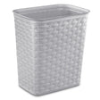 Sterilite 3.4 gal Brown Polypropylene Weave Wastebasket