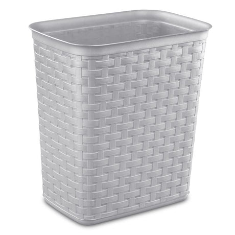 Sterilite 3.4 gal Brown Polypropylene Weave Wastebasket