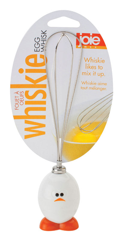 Joie Whiskie Egg White/Silver Plastic/Stainless Steel Whisk