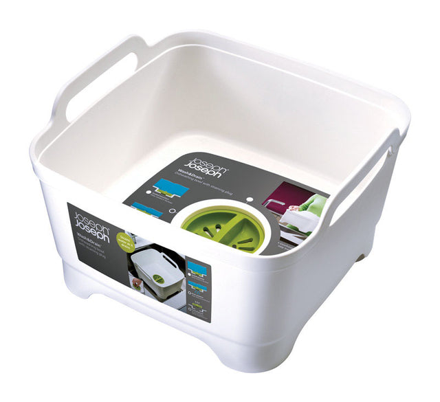 Joseph Joseph Wash and Drain ABS Plastic Wash Tub W/Drain Plug