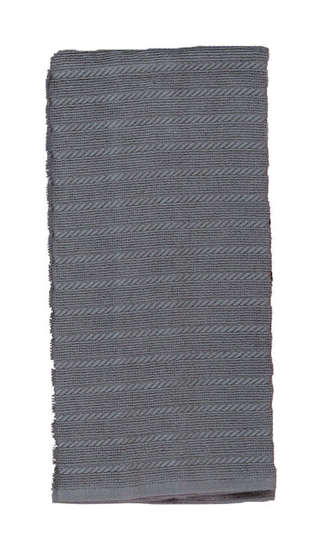 Kay Dee Cooks Kitchen Graphite Cotton Kitchen Towel 1 pk