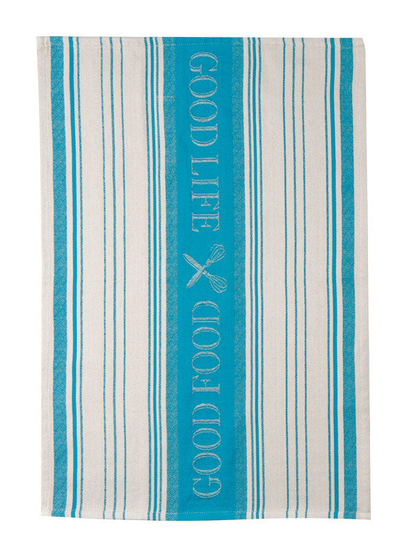 Kay Dee Cooks Kitchen Teal Cotton Tea Towel 1 pk