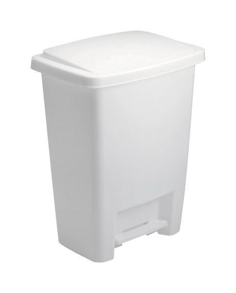 Rubbermaid 8.25 gal White Plastic Step On Wastebasket