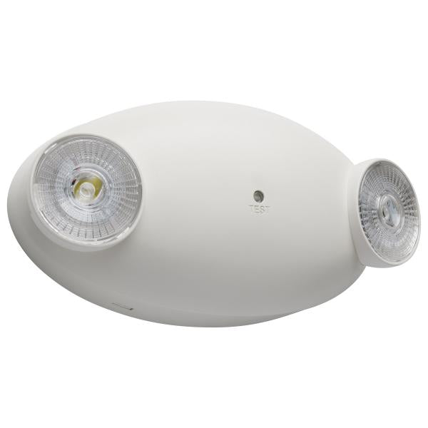 Emergency Light - Dual Head - 120/277 Volts - White Finish