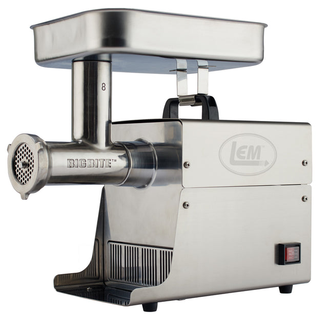 LEM Big Bite Brushed Silver 1 speed 7 lb Meat Grinder .5 HP