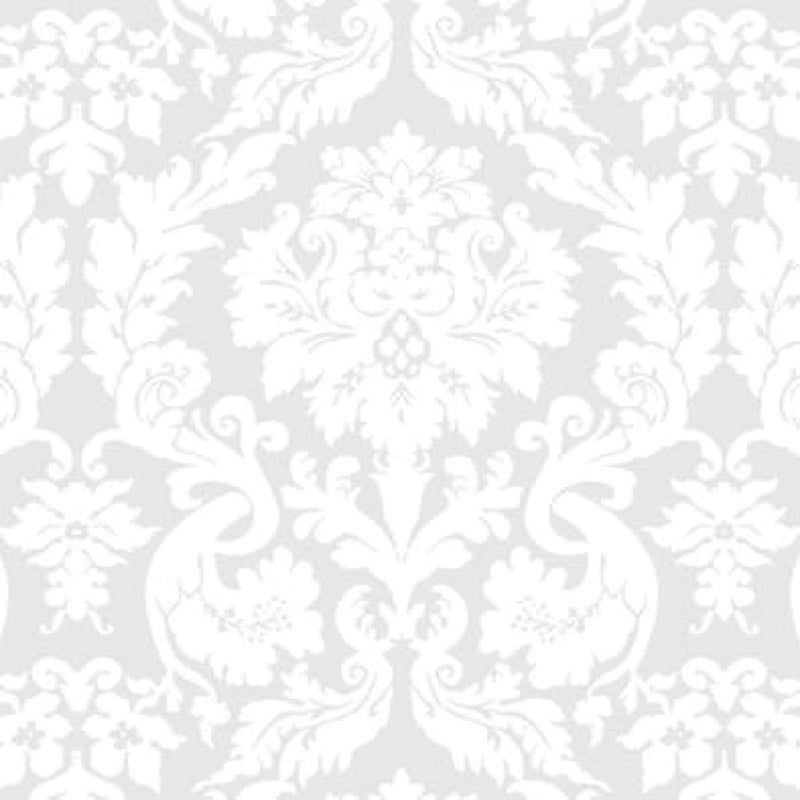 Magic Cover Yard Goods .01 in. H X 54 in. W X 540 in. L Damask White Vinyl Flannel Backed Covering