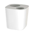 Joseph Joseph Split 2 gal White Polypropylene Recycling Wastebasket