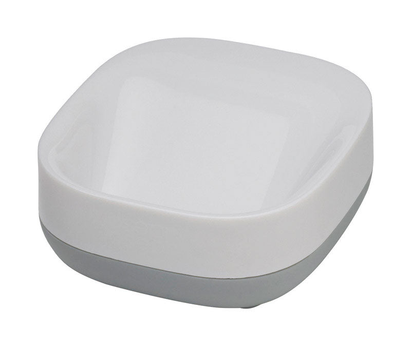 Joseph Joseph Grey/White Plastic Soap Dish